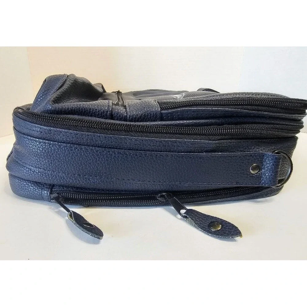 Vintage‎ Carnival Cruise TRIUMPH Inaugural Season 2000 Navy Faux Lthr Laptop Bag